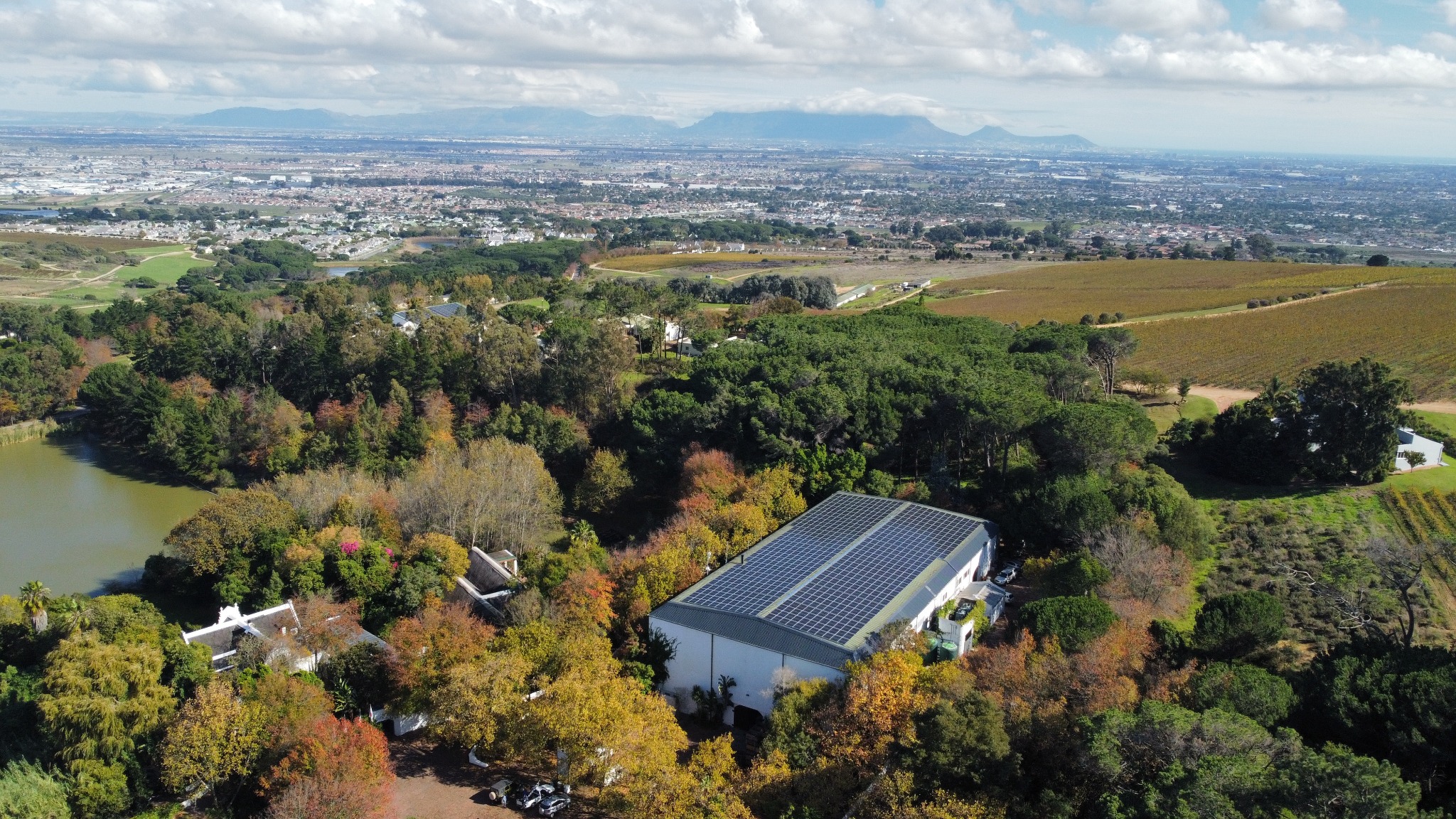 Solar installation in the Cape Town region, South Africa