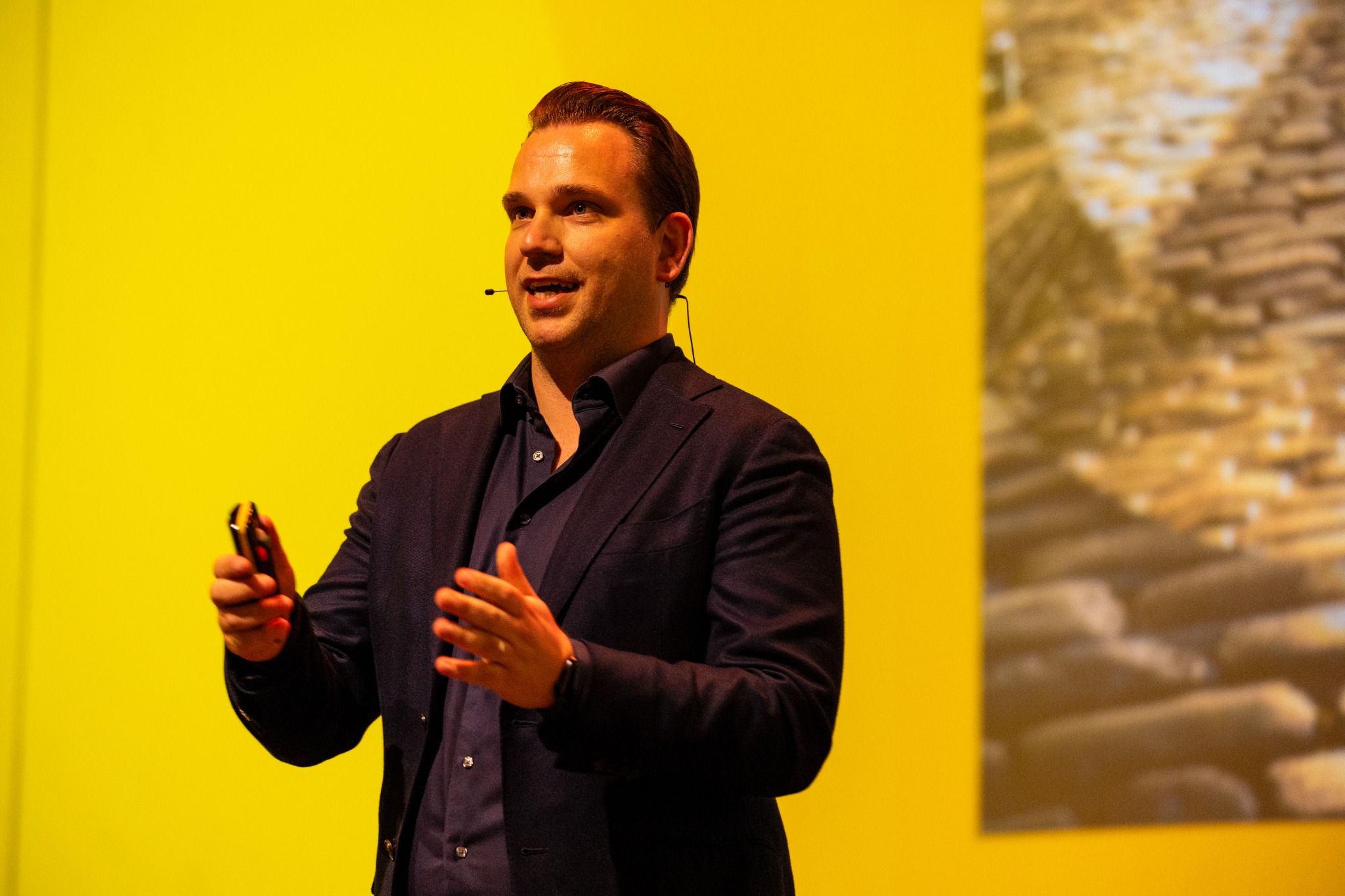 Patrick van der Meulen on stage